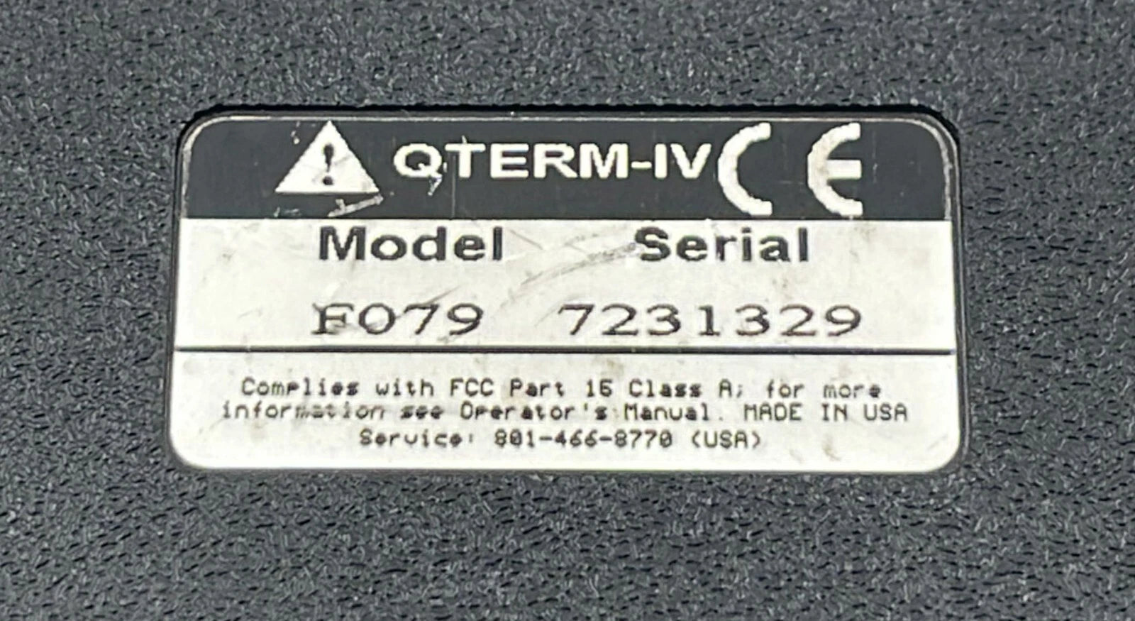 QTERM-IV EF DATAS F079 Hand Held Interface