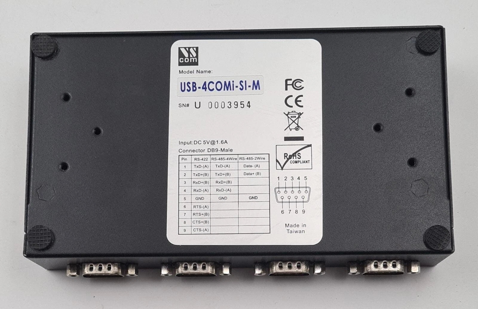 VSCOM USB-4COMi-SI-M USB to Serial Adapter 4-PORT RS 422/485