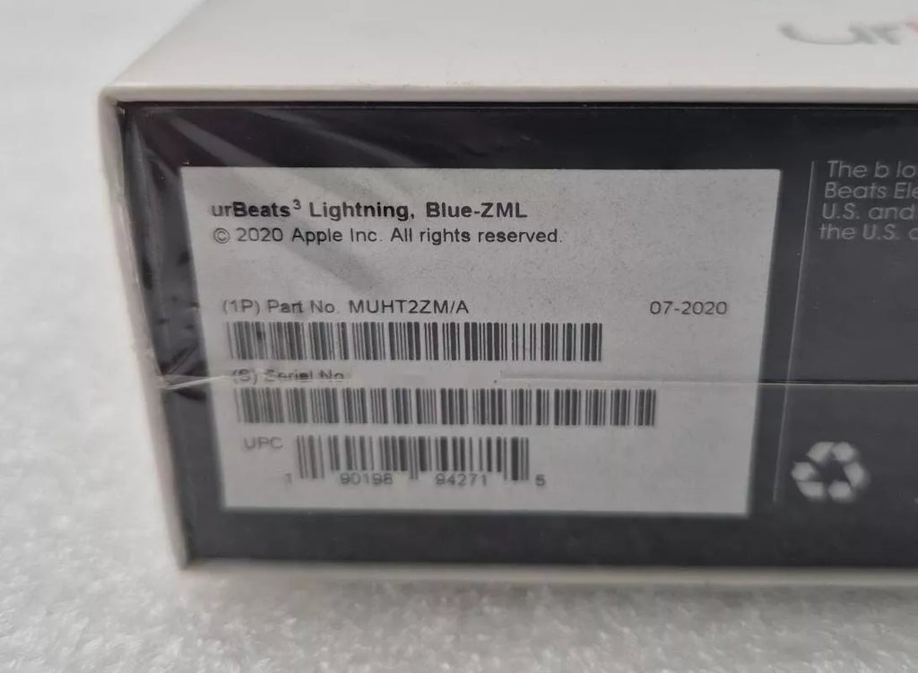 [LOT 5 PCS] *NEW OEM* Apple Beats by Dr.Dre urBeats3 Wireless Lightning Blue