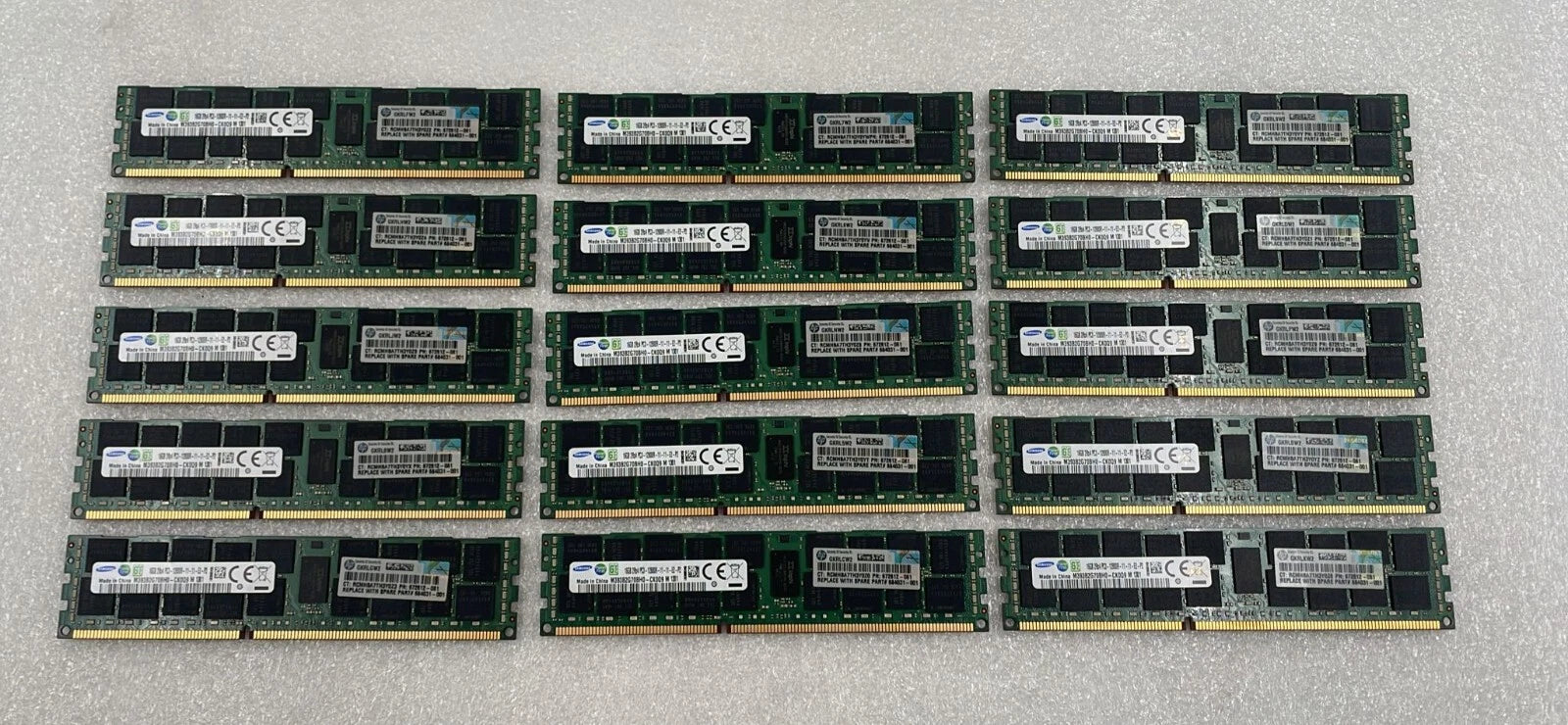 [LOT 15] SAMSUNG 16GB 2Rx4 PC3-12800R DDR3 M393B2G70BH0-CK0Q9 Server Memory RAM