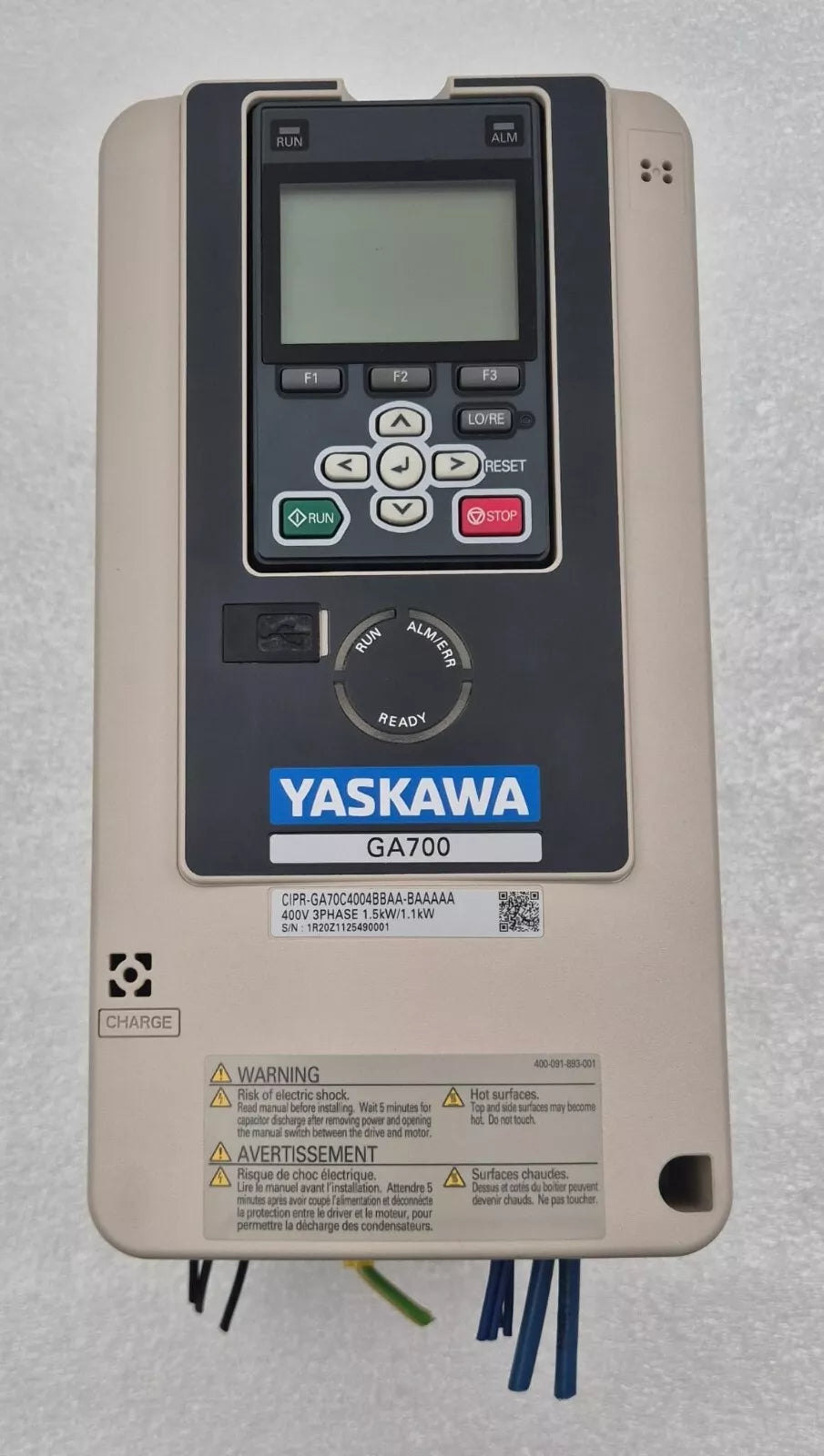 YASKAWA GA700 GA70C4004BBA CIPR-GA70C4004BBAA-BAAAAA Frequency Inverter 400V