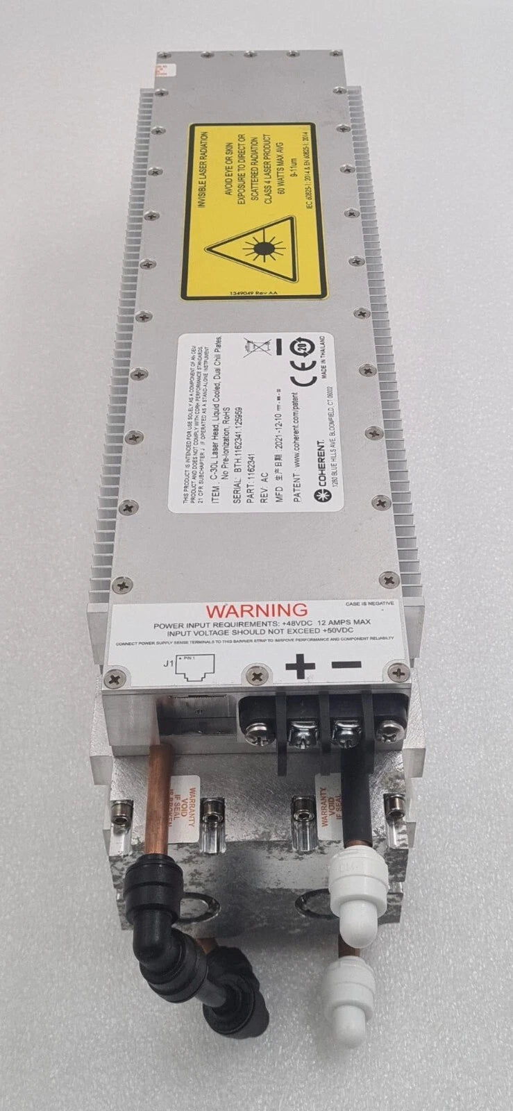 COHERENT C-30L Laser Head Liquid Cooled 1162341 REV AC YEAR 2021