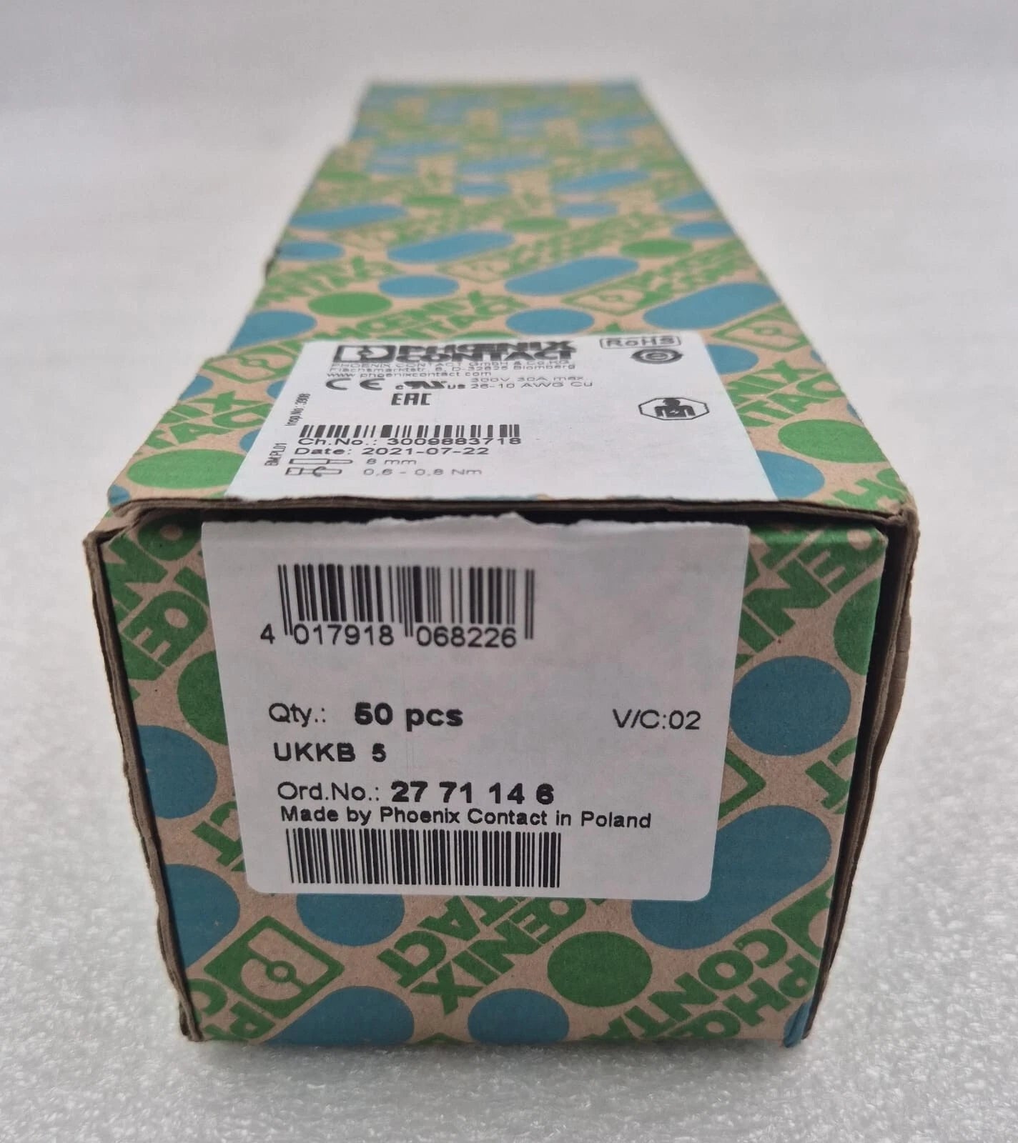 NEW - Phoenix Contact UKKB 5 2771146 Double layer terminal blocks 50pcs