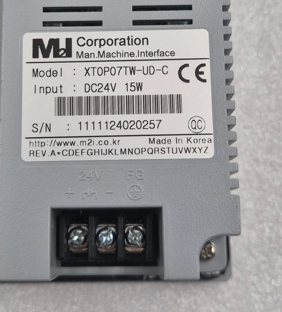 M2I TOP Touch Operation Panel XT0P07TW-UD-C Touch Screen 7" DC24V 15W