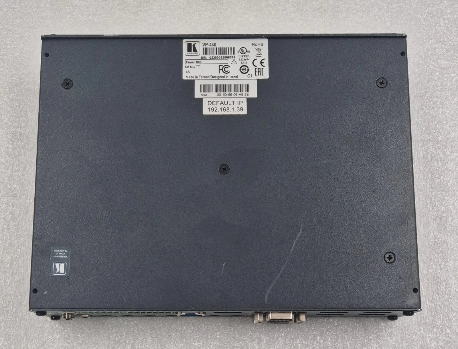 KRAMER VP-440 Presentation Switcher / Scaler HDMI