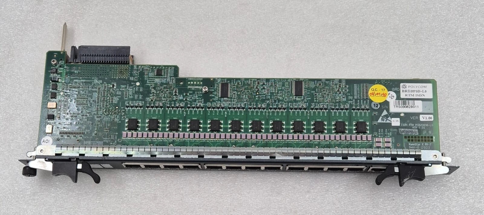 POLYCOM ISDN RTM PCB2085B-L0 BRD2075D-L0 PCB Board Module 12-port