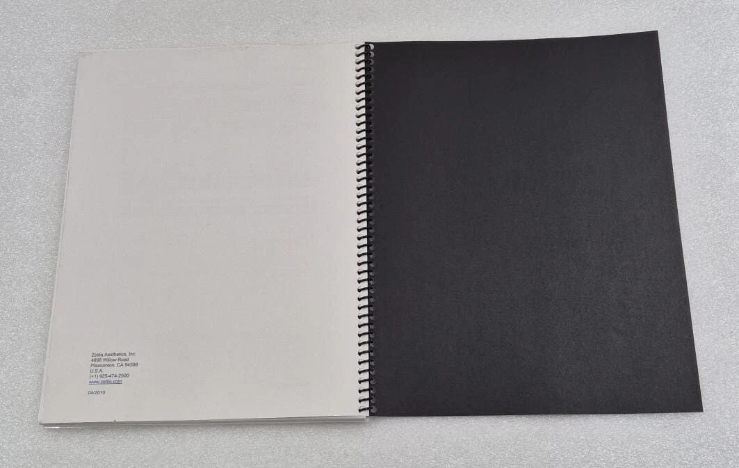 Zeltiq Aesthetics System user manual BRZ-R52-TUM-ENG3-B hard copy