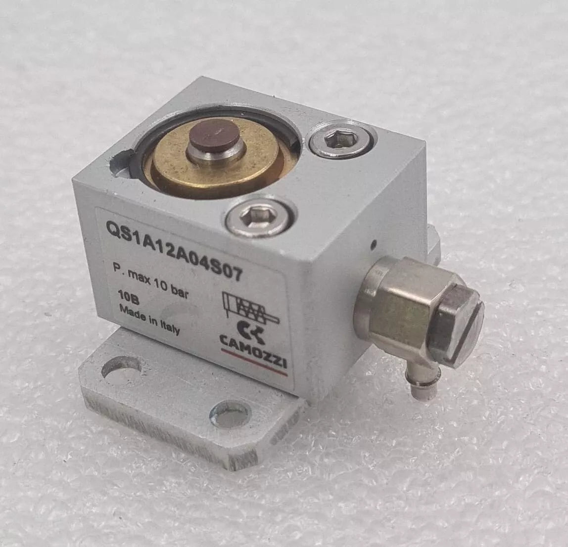 CAMOZZI QS series QS1A12A04S07 Miniature Air Cylinder Short Stroke 10-bar
