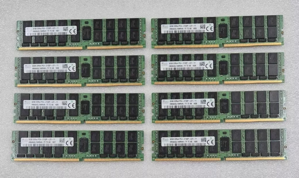 [LOT 8] SK Hynix 32GB 2DRx4 PC4-2133P HMA84GL7AMR4N-TF DDR4 Server Memory RAM