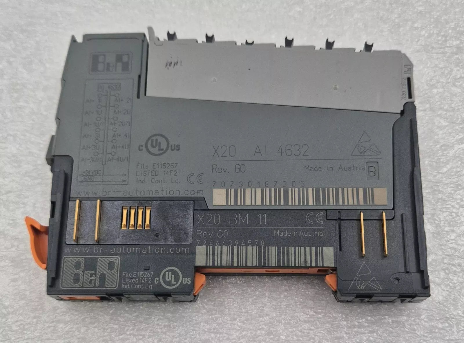 B&R Automation X20 AI 4632 Digital Control Module W/ X20 BM 11
