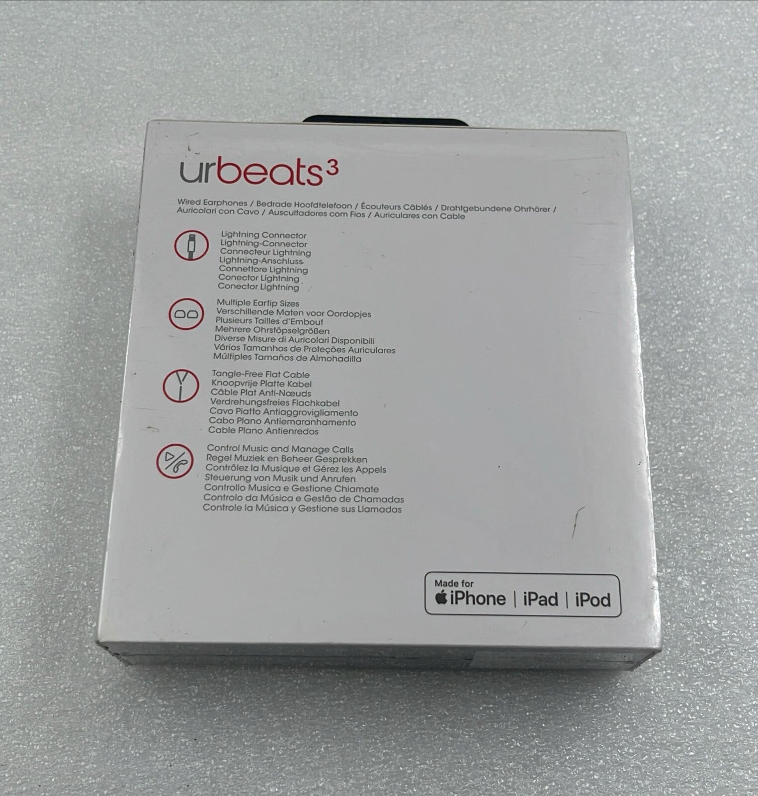 [LOT 7 PCS] *NEW OEM* Apple Beats by Dr.Dre urBeats3 Wireless Lightning Coral