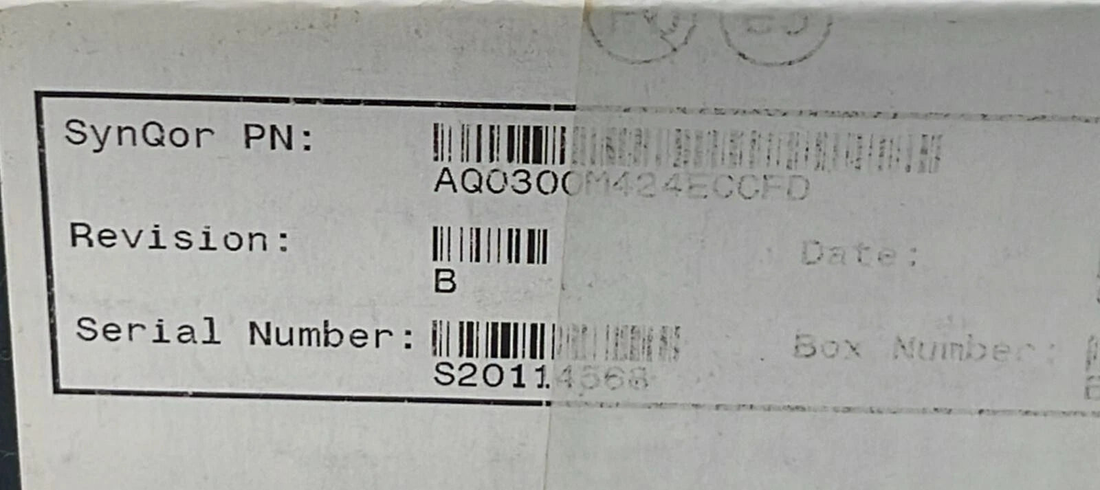 SynQor AQ0300M424ECCFD 300W Single Output Medical Grade AC/DC Power Supply