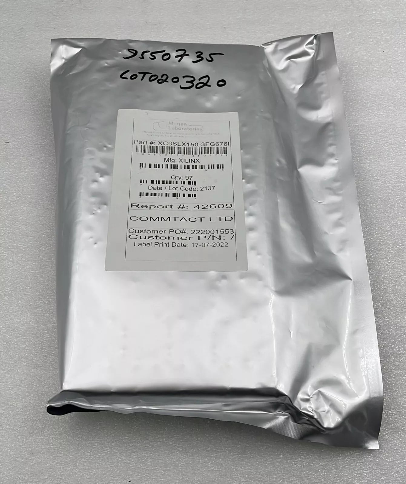 NEW - XILINX SPARTAN-6 XC6SLX150-3FG676I IC FPGA 498 I/O 676FCBGA