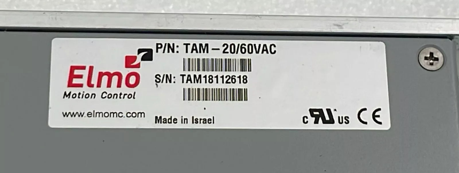 Elmo Motion Control TAM-20/60VAC Power Supply Module