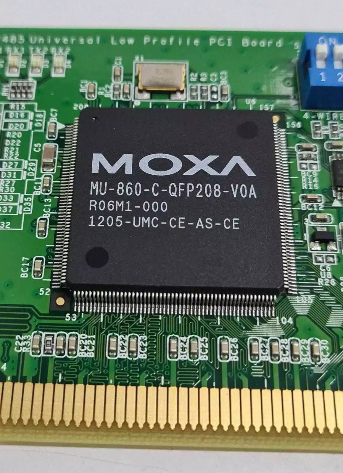 NEW - MOXA CP-132UL / DB9M2 Port Universal Low Profile PCI Board