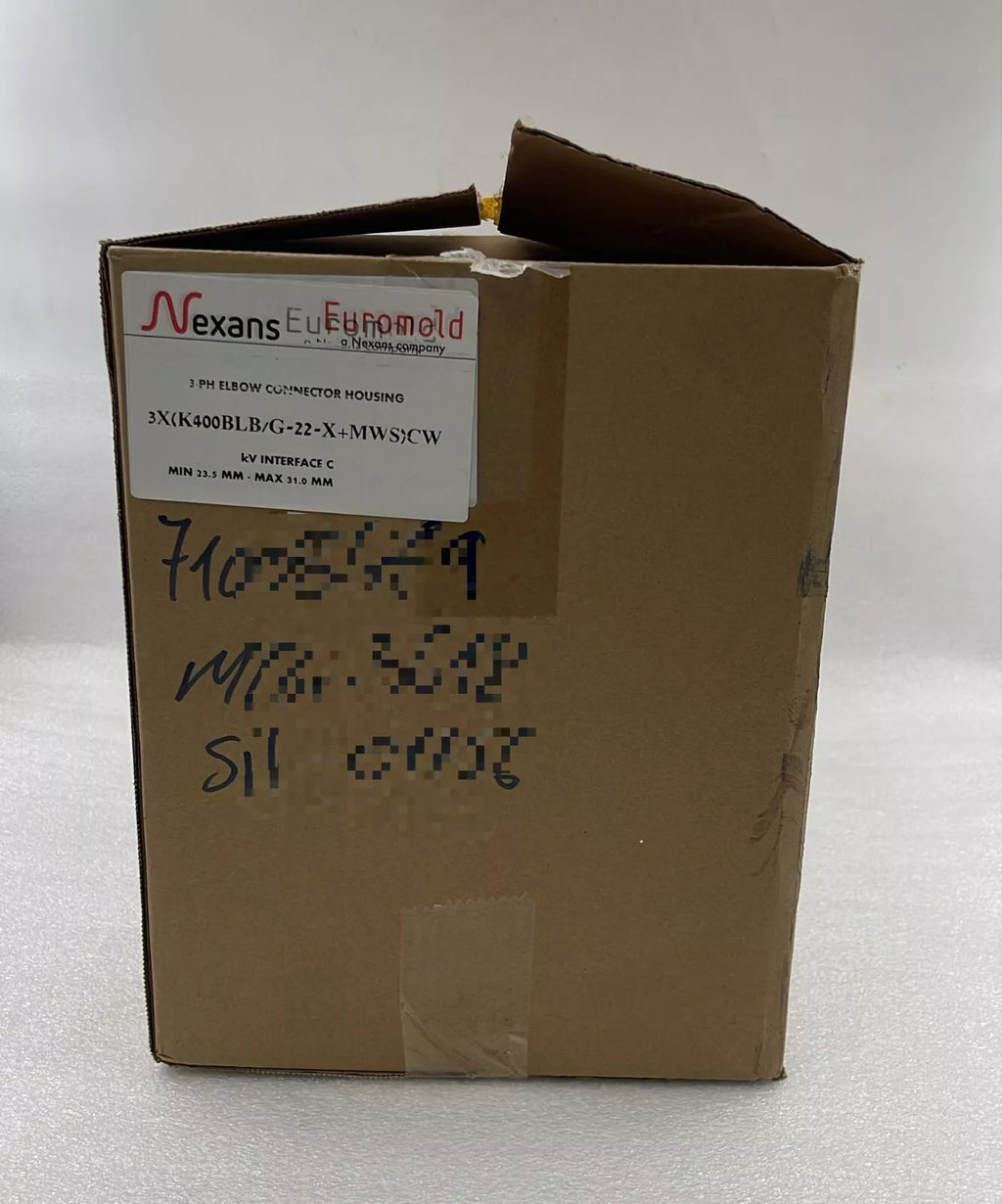 [LOT 3 PCS] Nexans Euromold K400BLB/G Separable Elbow Connector Housing KIT