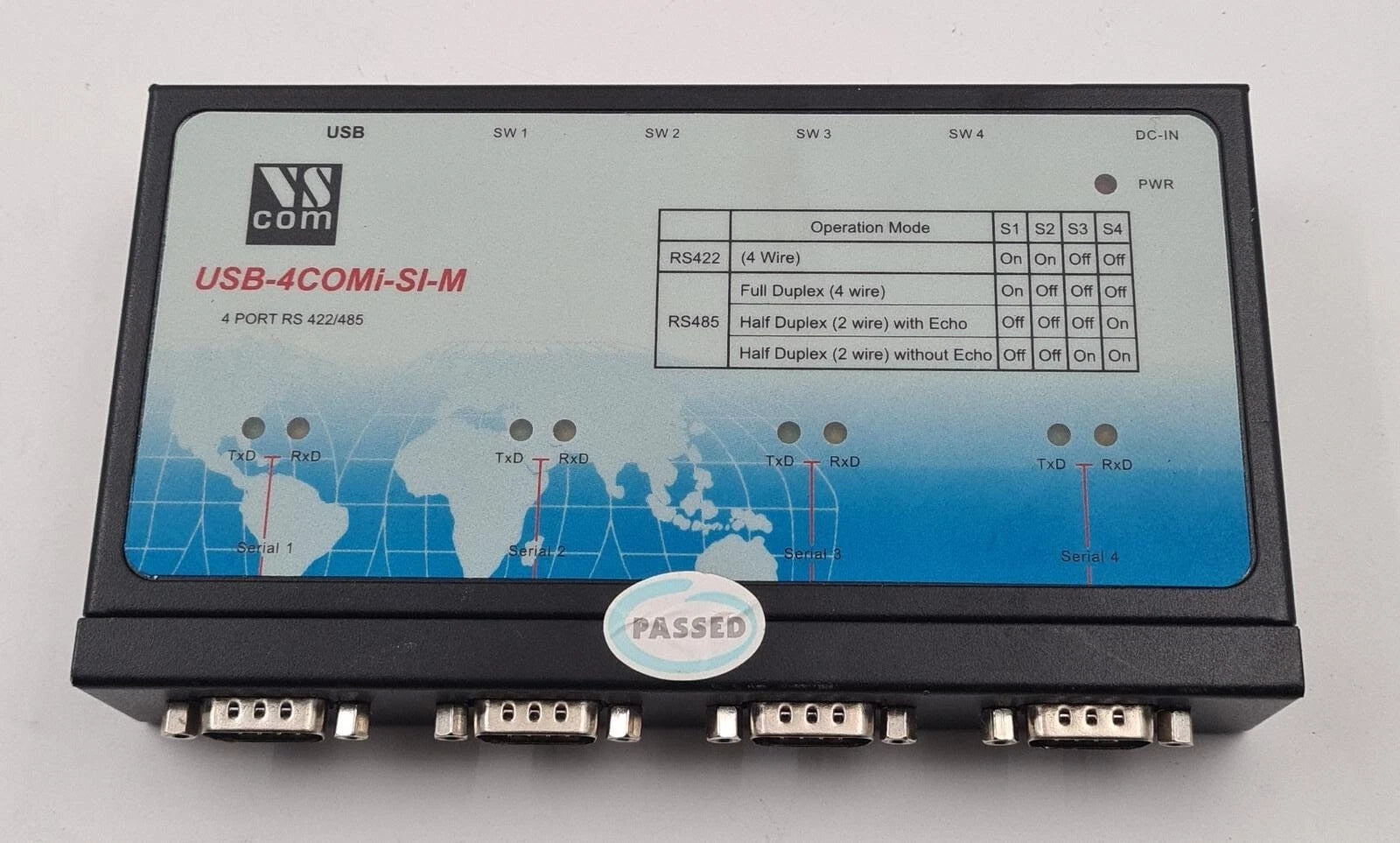 VSCOM USB-4COMi-SI-M 4 port RS422 RS485 USB serial adapter