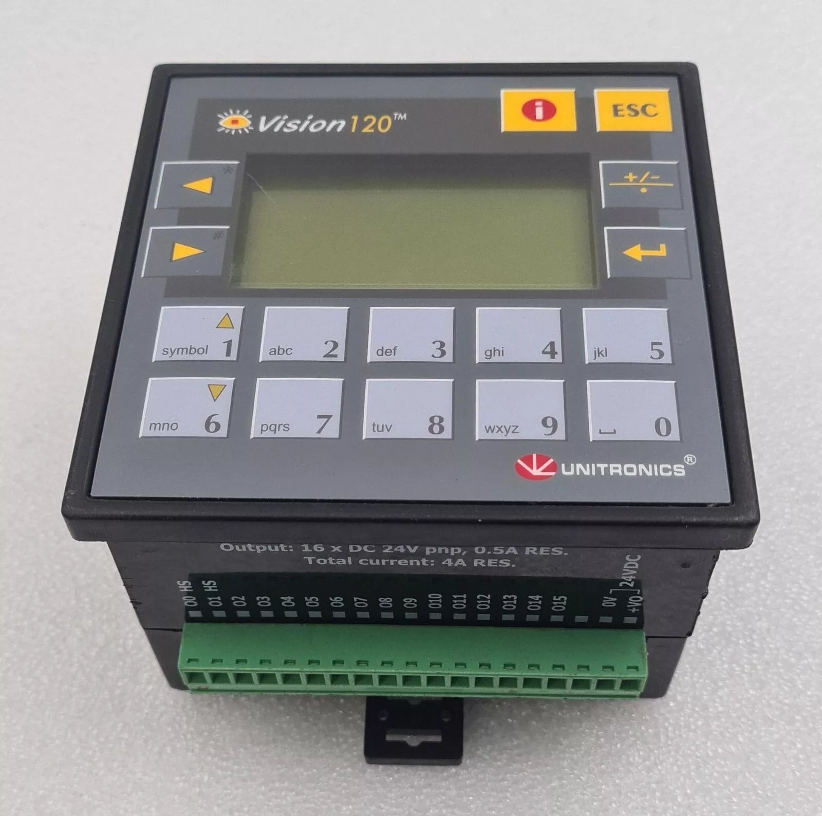 Unitronics Vision120 V120-22-T38 PLC & HMI 2.4" Screen Operator Panel Module