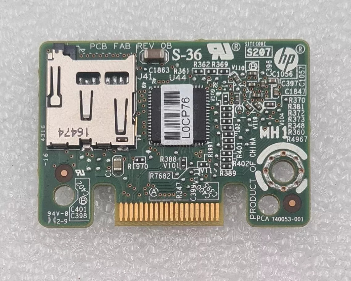 HP P08035-001 AH/SD Card Reader Module 740053-001 REV 0B for ProLiant BL460C G9