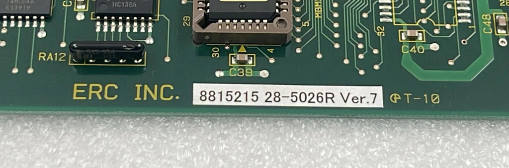 SHODEX RI-101 ERC 8815215 Control PCB Board 28-5026R