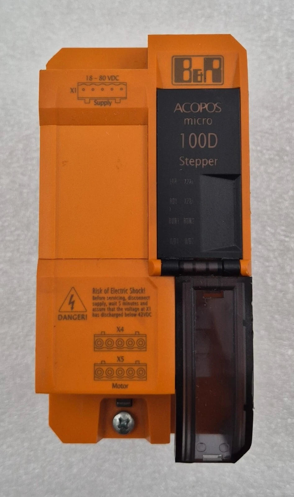 B&R Automation ACOPOS Micro 100D Stepper 80SD100XD.C0XX-21 Rev. B0 Servo Drive