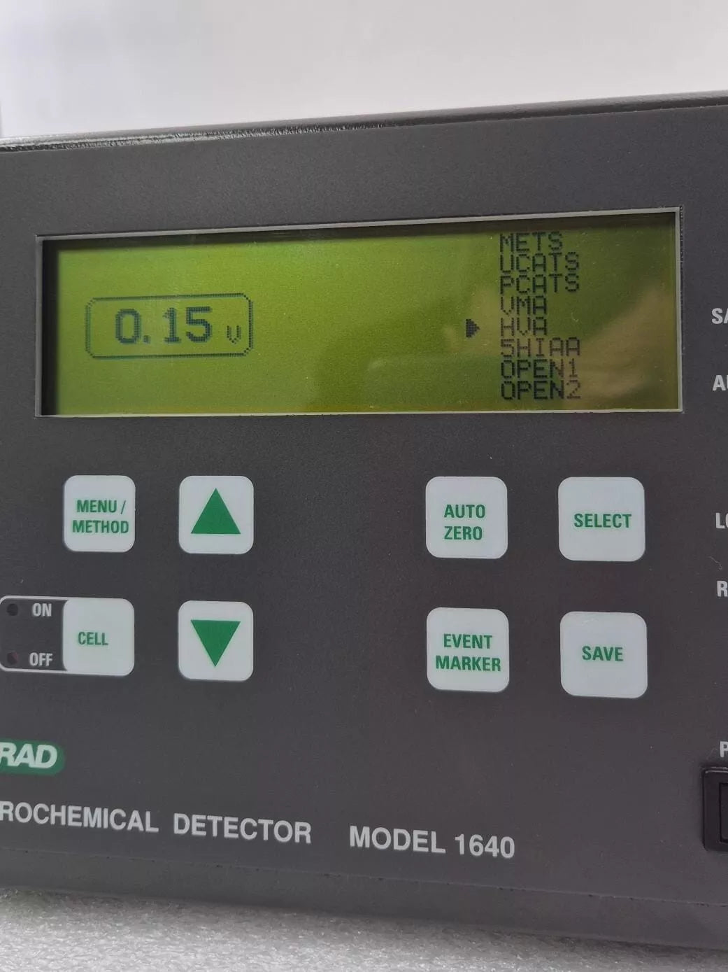 BIO-RAD ELECTROCHEMICAL DETECTOR MODEL 1640