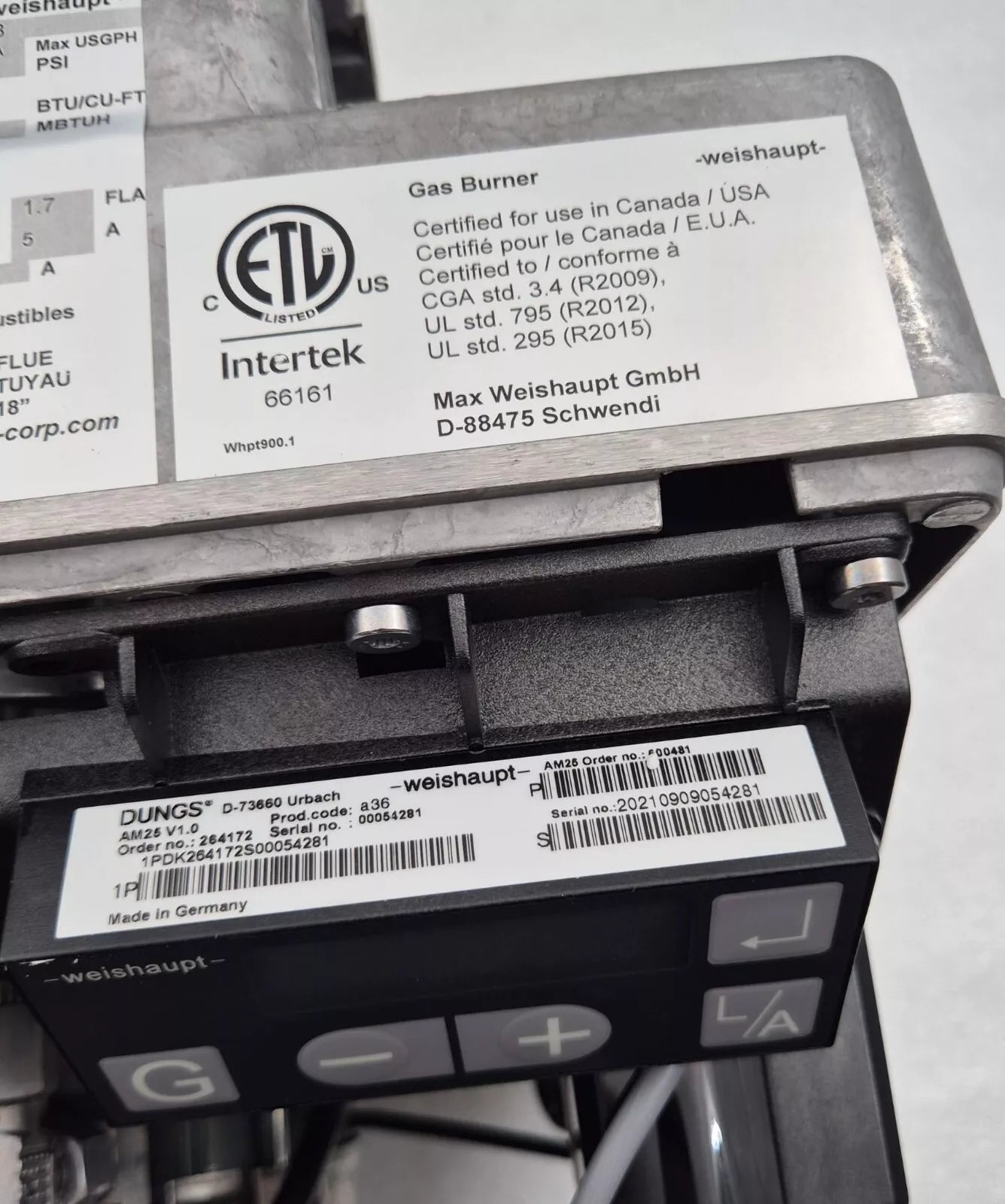 *NEW* DUNGS Weishaupt WG10F/1-D ZM-LN 23312624 GAS BURNER