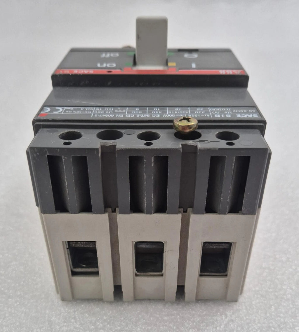 ABB SACE S1 S1B 125A 500VAC 250V DC 3P Circuit Breaker