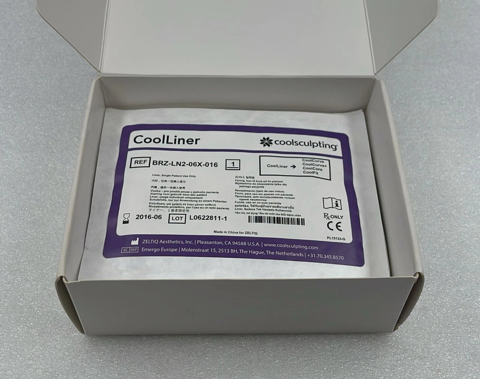 Zeltiq Aesthetics CoolSculpting CoolLiner BRZ-LN2-06X-016 disposable liner lot of 14