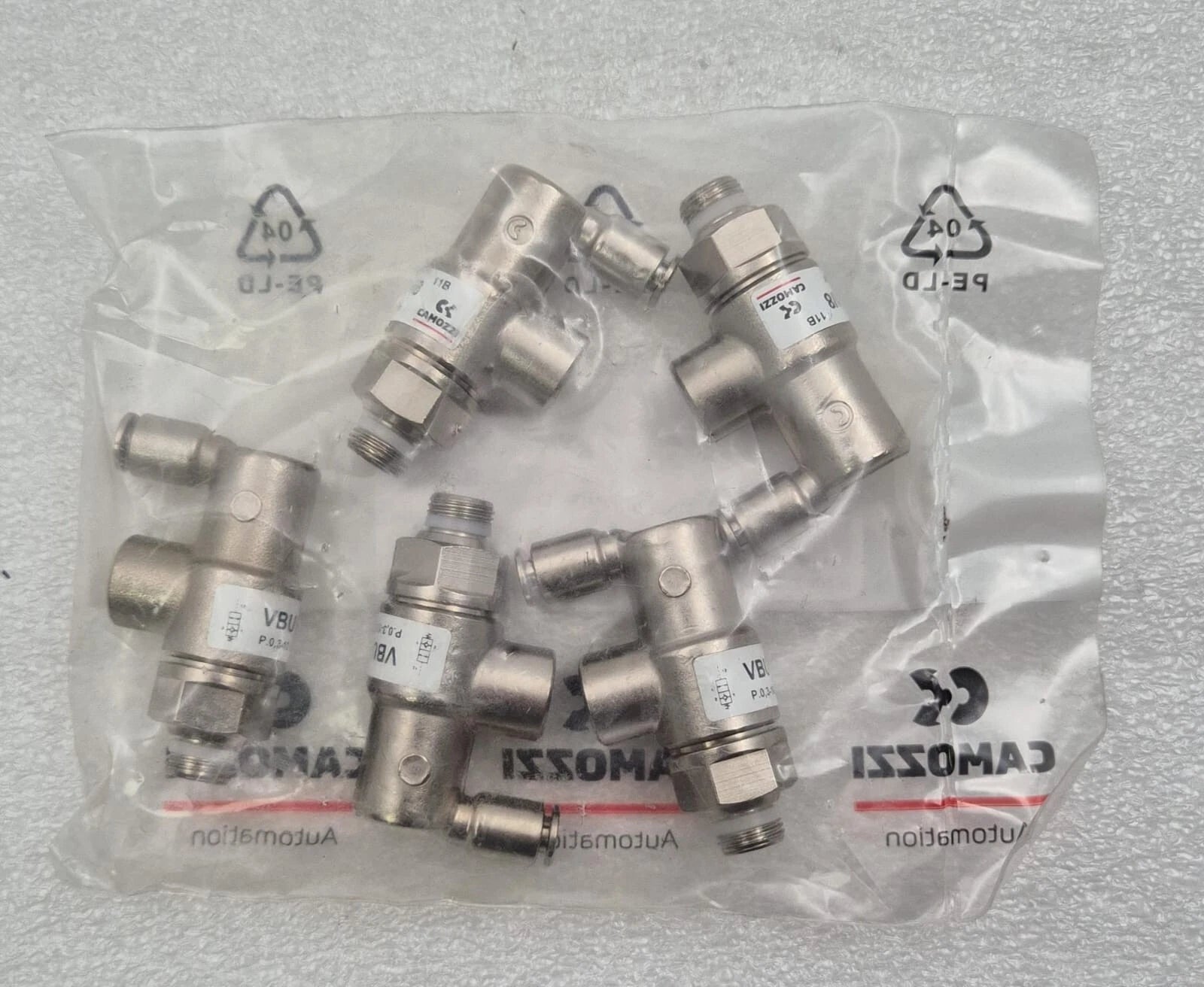 5PCS Camozzi VBU 1/8 30-7710-3056 Unidirectional Blocking Valve *New Sealed Pack
