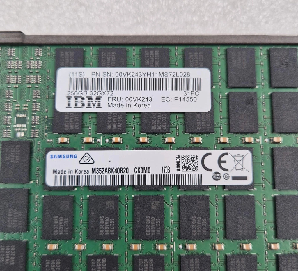 IBM 00VK243 256GB DDR4 1600MHz CDIMM PC4-12800 SAMSUNG M352ABK40B20-CK0M0 - E980
