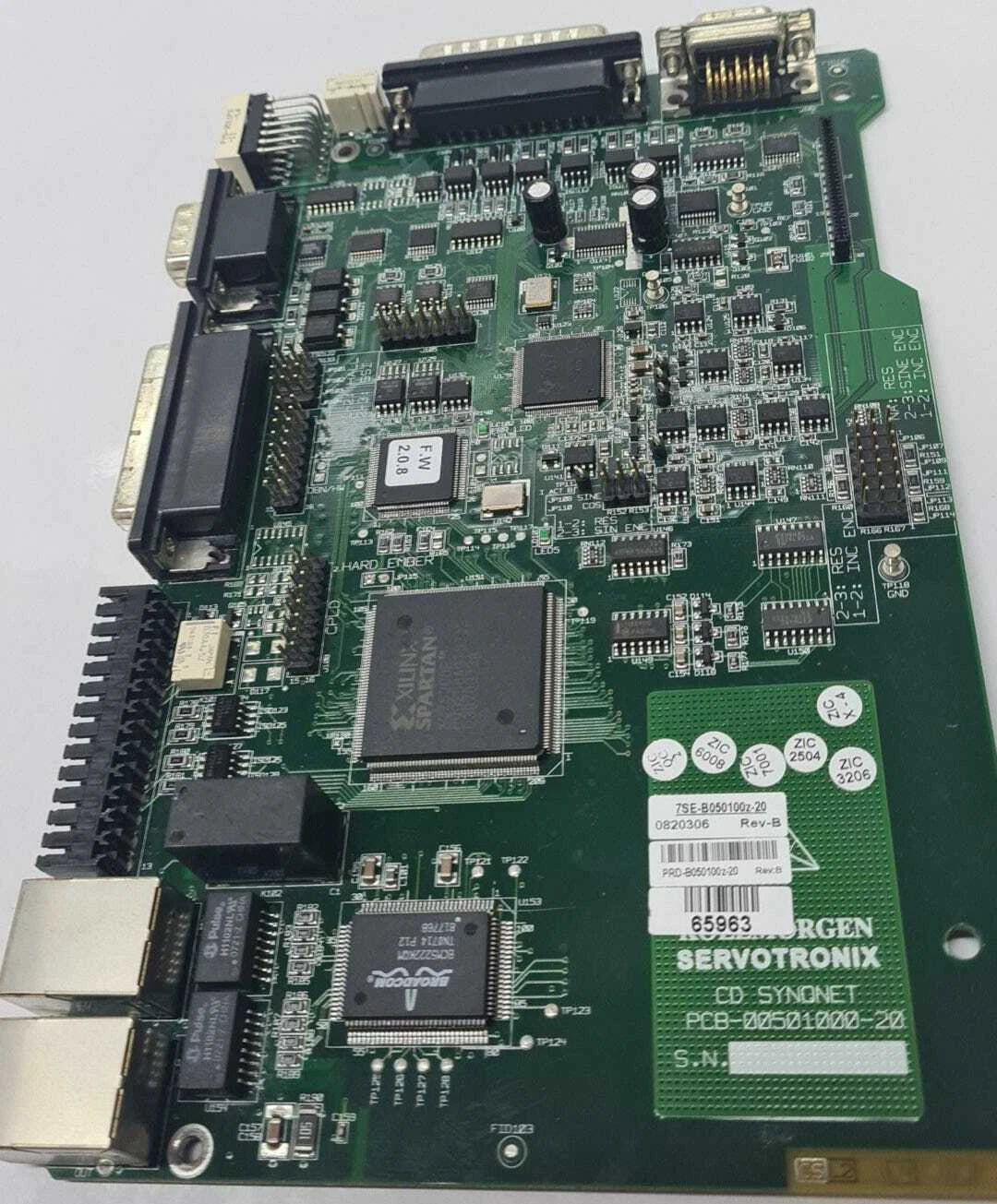 Kollmorgen Servotronix CD SYNQNET PRD-B050100z-20 rev. B PCB-00501000-20
