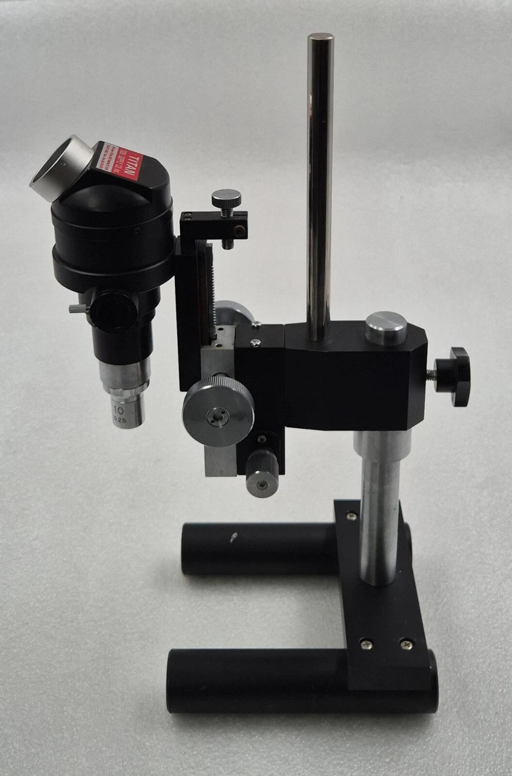 TITAN TOOL SUPPLY Monocular Measuring Microscope Stand W/ Objective Lens 10 0.25