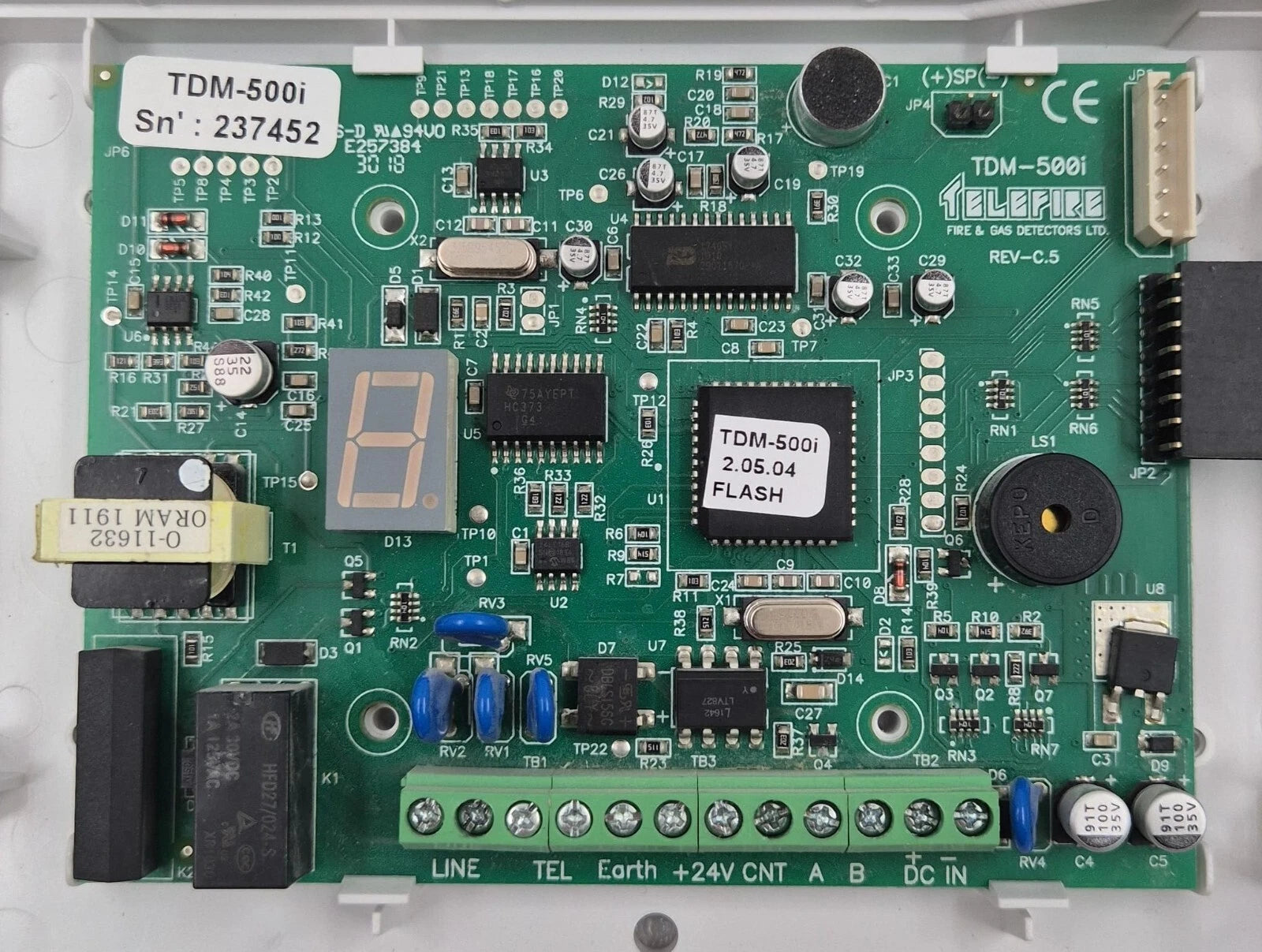 TELEFIRE TDM-500iN INTELLIGENT DIALER W/ TDM-500i Board For Fire Alarm