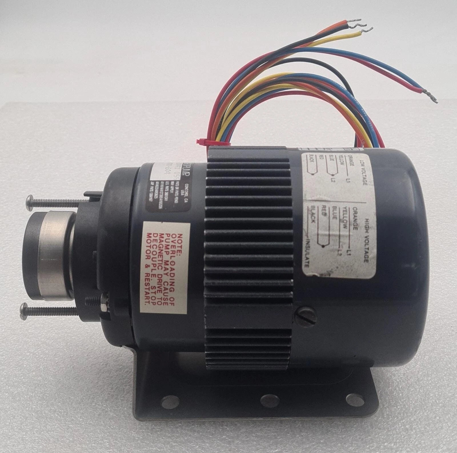 MICROPUMP 20041 AC Drive Gear Pump W/ Emerson Motor F33MYFNJ-2608