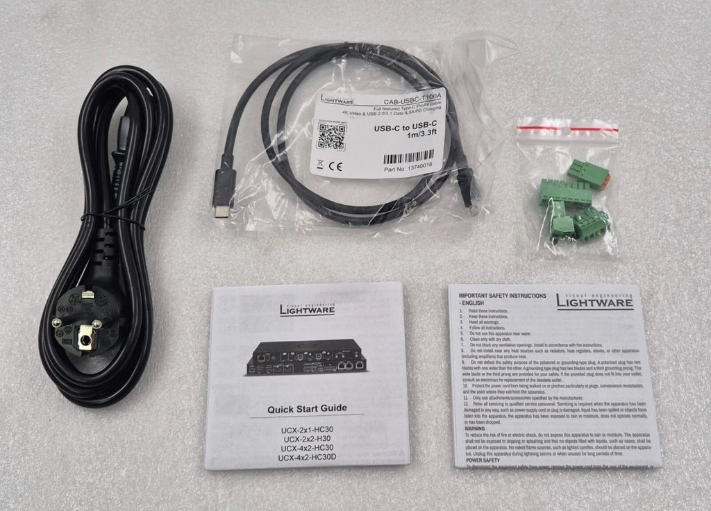 LIGHTWARE UCX-4X2-HC30 91310081 USB Type C & HDMI Matrix Switcher