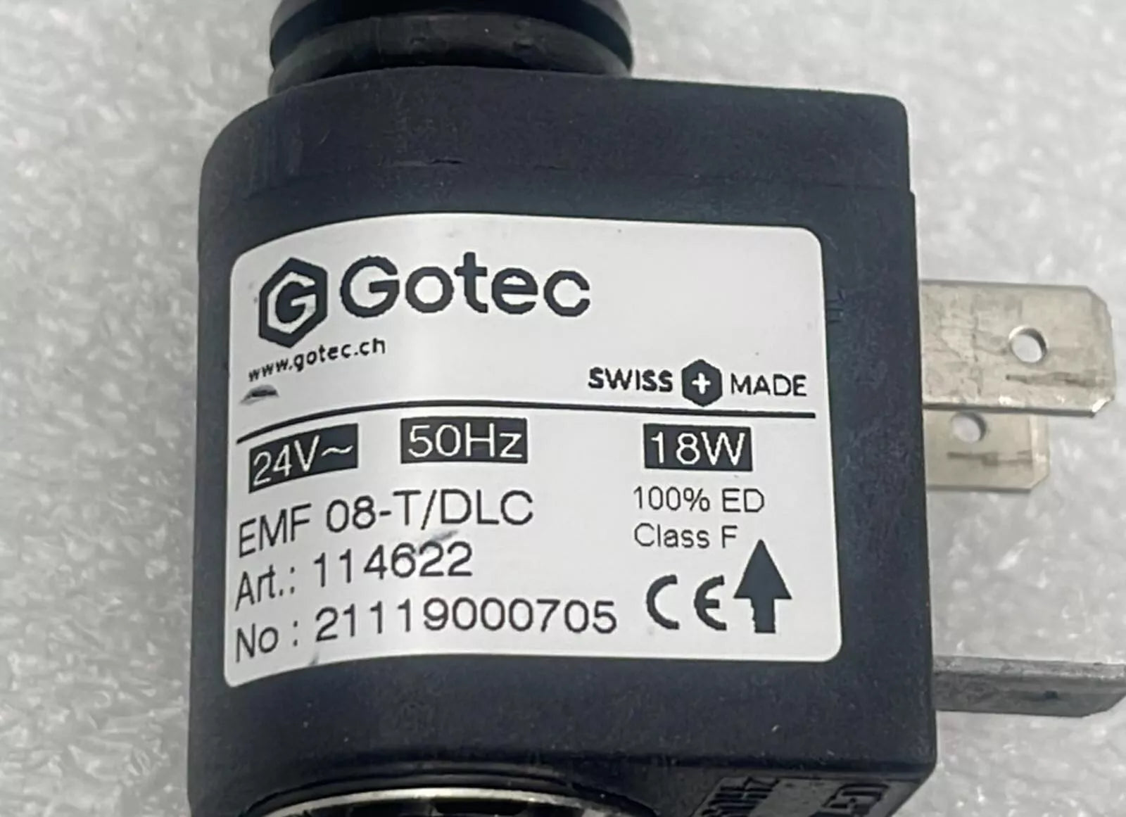 Gotec EMF 08-T/DLC 114622 Solenoid 24V 18W Electromagnetic Pump Glass Printing