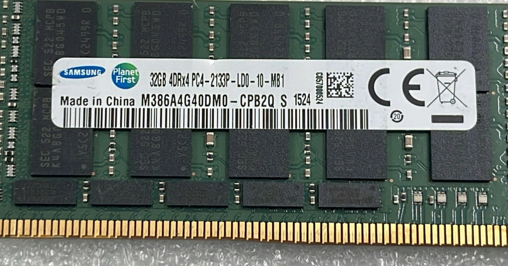 [LOT 8] SAMSUNG 32GB 4DRx4 PC4-2133P M386A4G40DM0-CPB2Q DDR4 Server Memory RAM