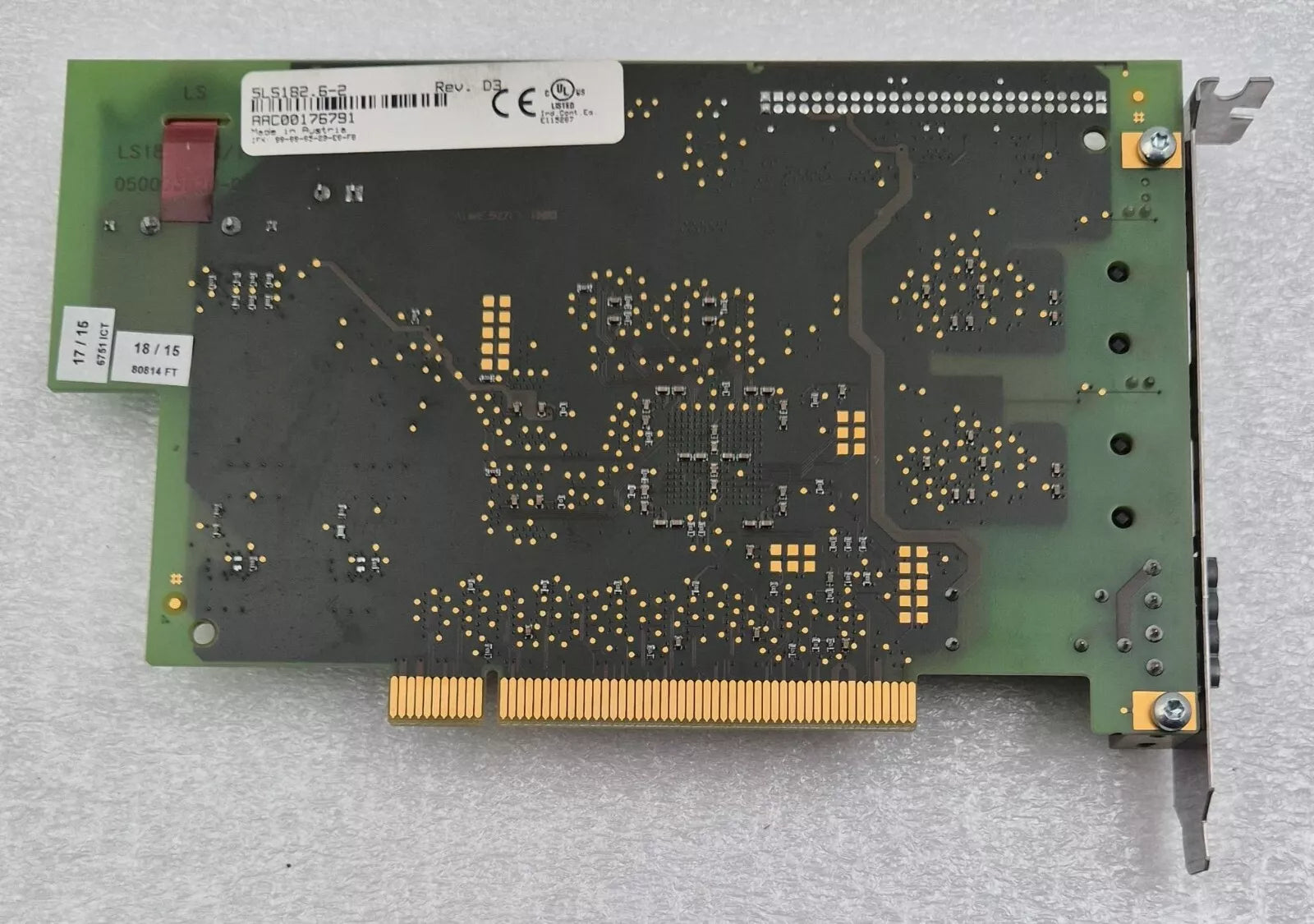 B&R Automation 5LS182.6-2 Rev. D3 Communication LAN Card Board for PC 910