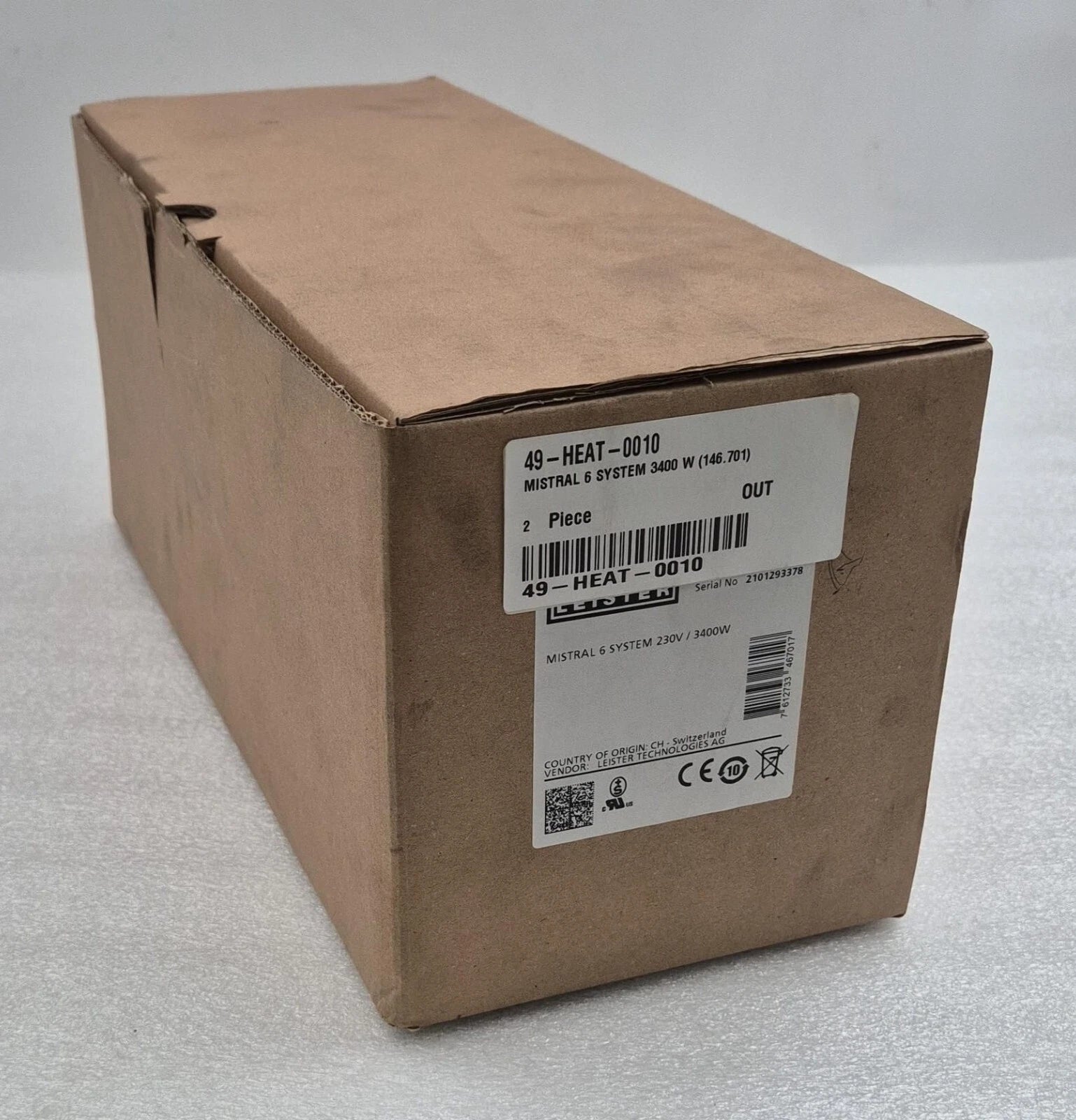 NEW - LEISTER Hot Air Blower MISTRAL 6 SYSTEM 146.701 230V 3400W Hand Piece Tool