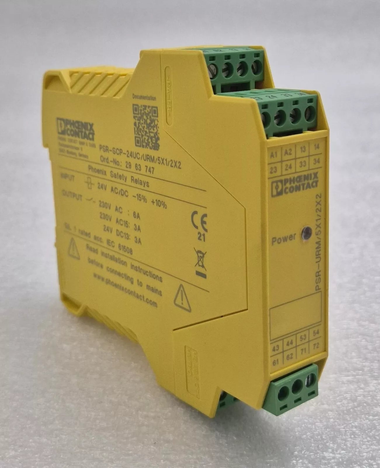 PHOENIX CONTACT PSR-SCP-24UC/URM/5X1/2X2 PSR-URM/5X1/2X2 SAFETY RELAY 2963747