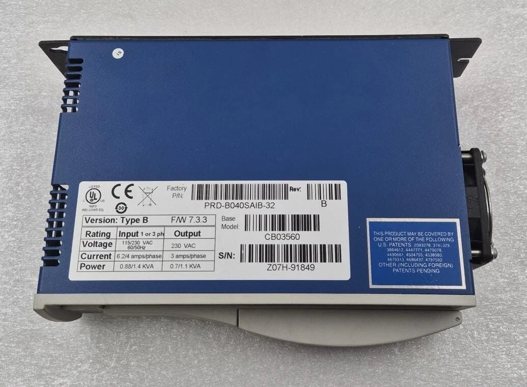 Kollmorgen Servostar CD CB03560 PRD-B040SAIB-32 230VAC servo drive