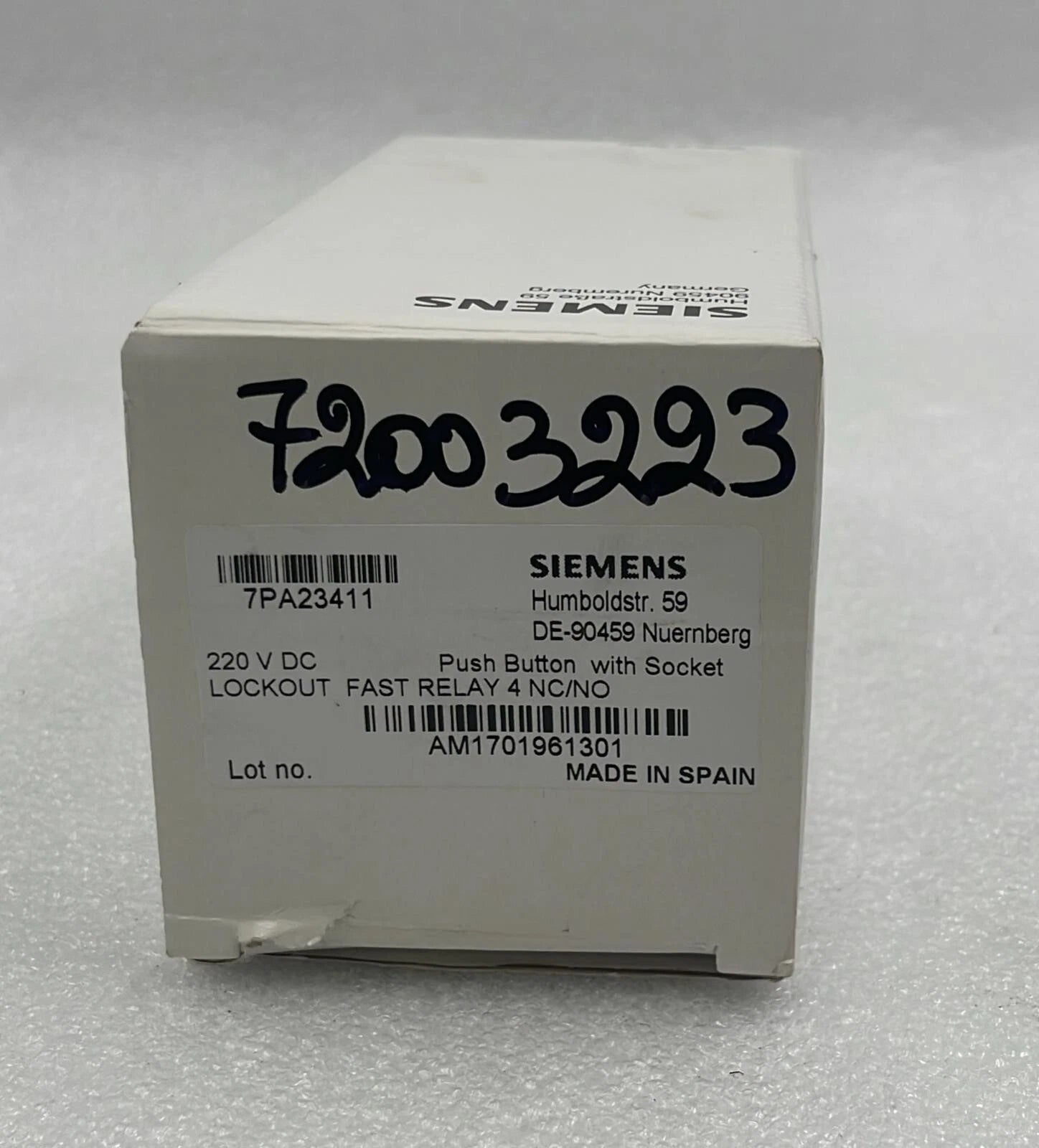 Siemens 7PA2341 LOCKOUT FAST RELAY 4NC/NO