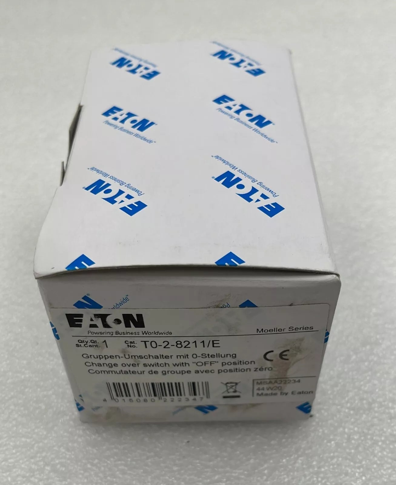 [LOT 2] NEW- Eaton T0-2-8211/E IEC / EN 60947-3 Position Group Switch On Off UPS