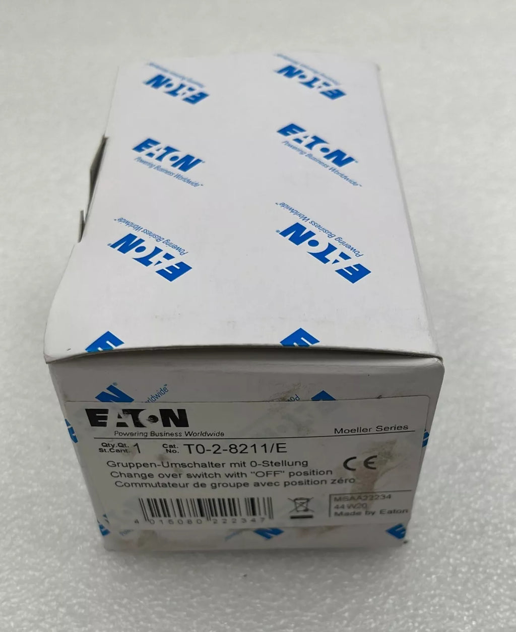 [LOT 2] NEW- Eaton T0-2-8211/E IEC / EN 60947-3 Position Group Switch On Off UPS