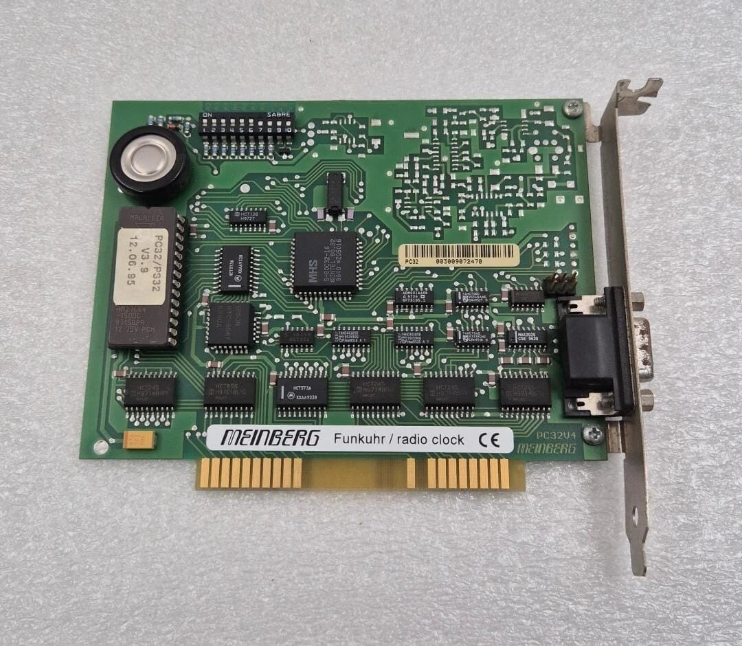 Meinberg PC32 Radio Clock PCB Board 8-bit ISA
