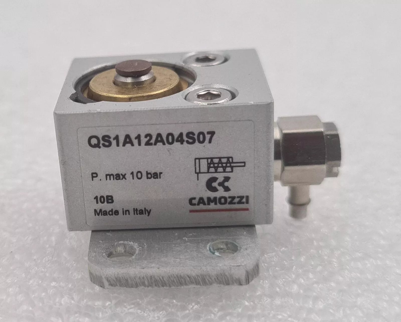 CAMOZZI QS series QS1A12A04S07 Miniature Air Cylinder Short Stroke 10-bar