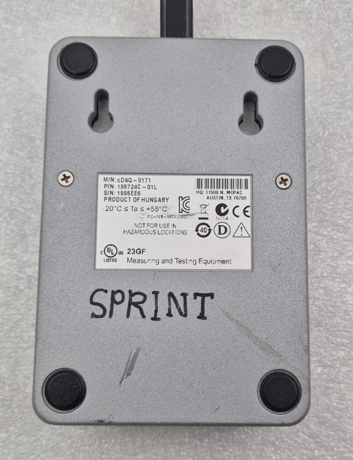 National Instruments NI cDAQ-9171 195724C-01L Single Slot Chassis