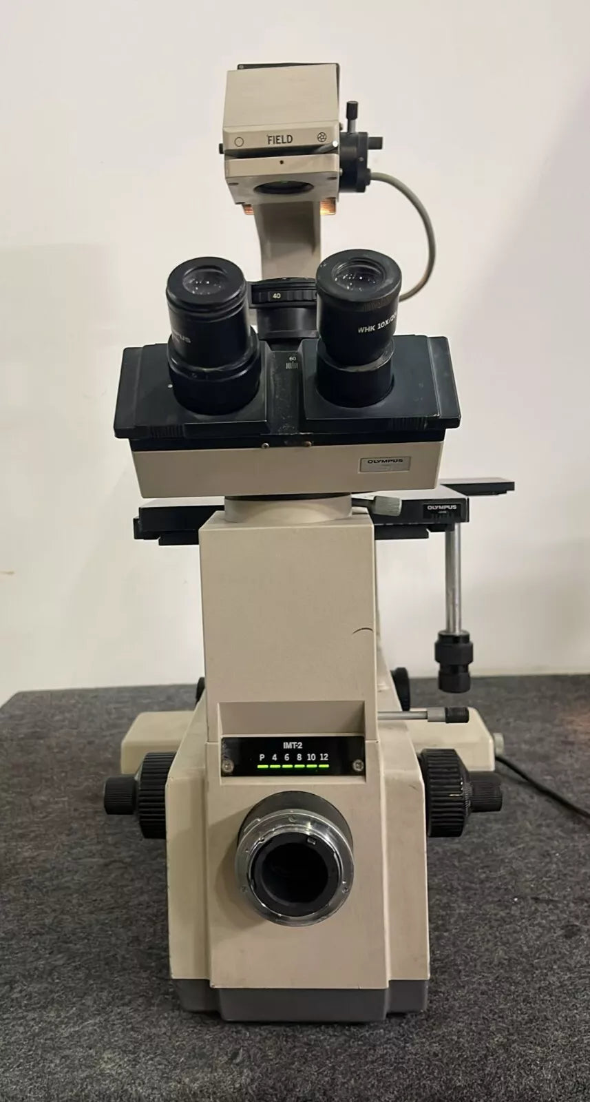 Olympus Optical IMT-2 Microscope Inverted Phase 220/240V w/ Objectives **AS-IS**