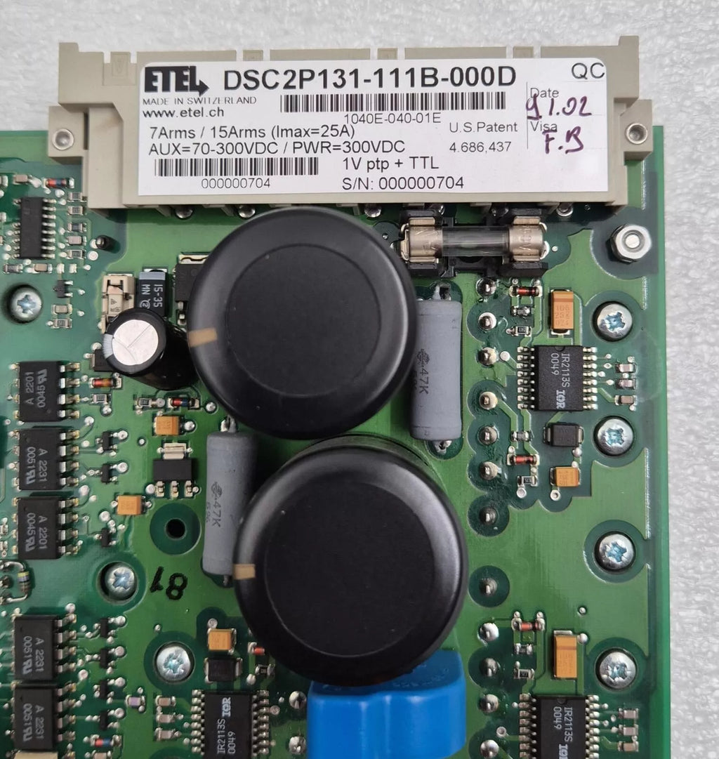 ETEL DSC2 DIGITAL SERVOAMPLIFIER DSC2P131-111B-000D Driver Board 1040E-070-01C
